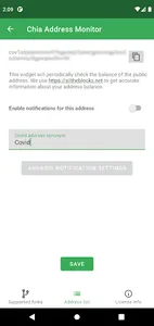 Address widget for chia &forks screenshot 3