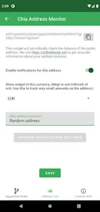 Address widget for chia &forks screenshot 4
