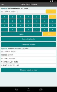 UTM RD GPS converter screenshot 8