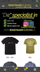 Biggymans Clothing screenshot 3