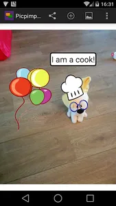 images / balloons on pictures! screenshot 1
