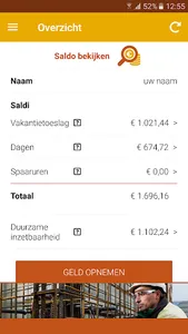 Tijdspaarfonds screenshot 1