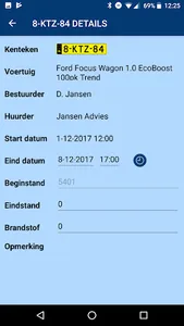RentWise inname- uitgifteapp screenshot 1