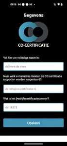CO-Certificatie screenshot 0