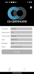 CO-Certificatie screenshot 1