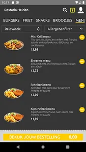 Restaria Bestelapp screenshot 1