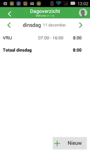 ENKMobile Uren screenshot 1