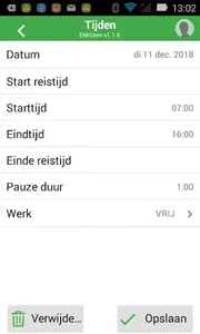 ENKMobile Uren screenshot 2