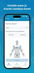Fysio zelfcheck screenshot 1