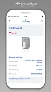 App de service Itho Daalderop screenshot 2