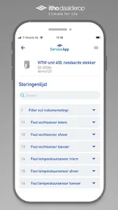 App de service Itho Daalderop screenshot 3
