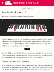 Akkoorden op de piano (demo) screenshot 10