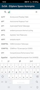 ExSA - Explore Space Acronyms screenshot 3