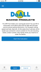 DoALL band saw blade calculato screenshot 0