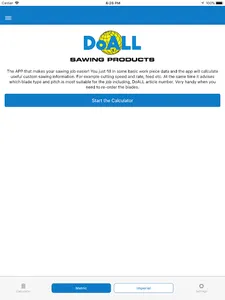DoALL band saw blade calculato screenshot 5