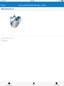 DoALL band saw blade calculato screenshot 8