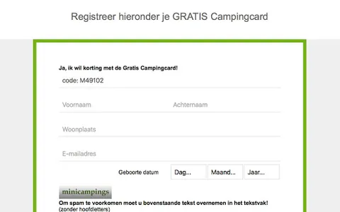 CampingCard Gratis Minicamping screenshot 4