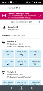 Reserveer-app screenshot 1