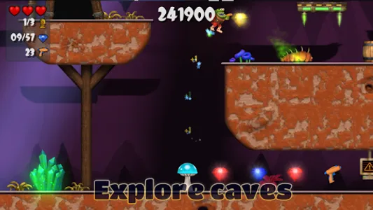 Crystal Hunt - platformer screenshot 1