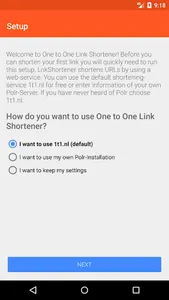 One to One URL Shortener screenshot 2