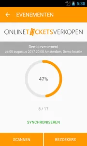 Online Tickets Verkopen Entree screenshot 1