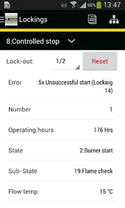Remeha Smart Service App screenshot 1