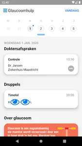 Glaucoom Druppelhulp screenshot 0