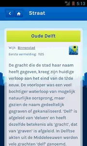 Straatnamen van Delft screenshot 2