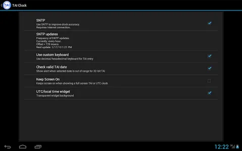 TAI Clock and Converter screenshot 1