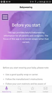Up & Close Babywearing screenshot 0