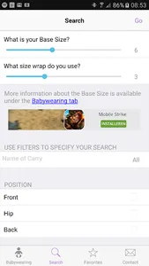 Up & Close Babywearing screenshot 1