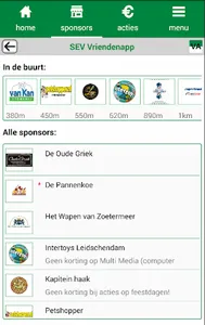 SEV Vrienden App screenshot 1