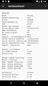 Laatste Kenteken RDW - Pro screenshot 2