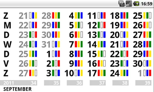 shiftcalendar TATA IJmuiden screenshot 0