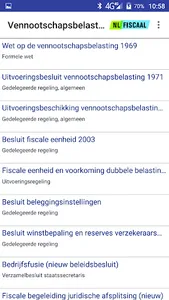 NLFiscaal Wetten App screenshot 1