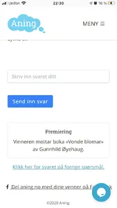 Aning - quiz med en vri screenshot 0