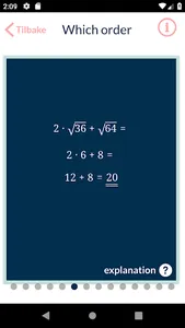 Basic algebra screenshot 2
