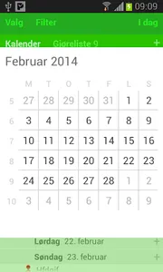 PlenoFamily: shared calendar screenshot 4