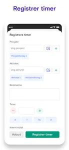 Fiken Timeføring screenshot 1