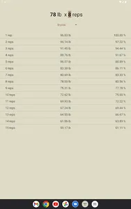 Rep Max Calculator screenshot 10