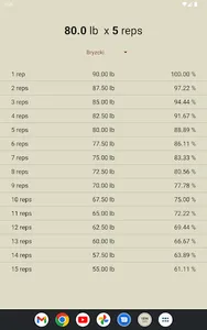 Rep Max Calculator screenshot 4