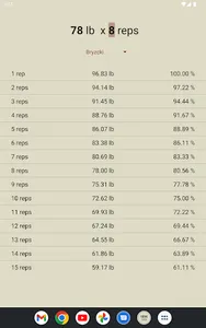 Rep Max Calculator screenshot 6
