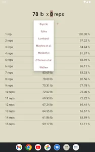 Rep Max Calculator screenshot 7