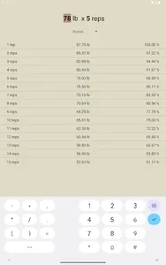 Rep Max Calculator screenshot 9