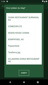 Egenkontroll screenshot 1