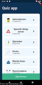Båtførerprøven - Quizappen screenshot 0