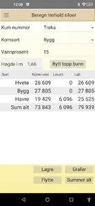 Beregn lager screenshot 2