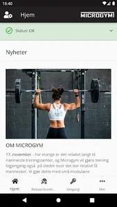 Microgym screenshot 2