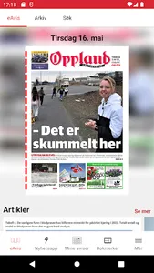 Oppland Arbeiderblad eAvis screenshot 0