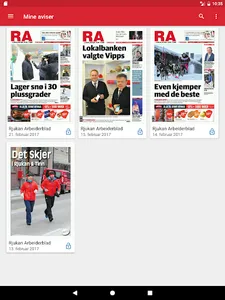 Rjukan Arbeiderblad eAvis screenshot 14